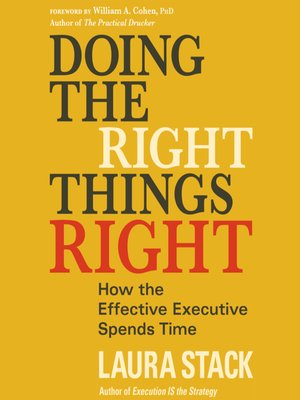 cover image of Doing the Right Things Right
